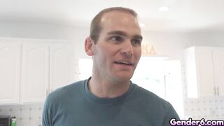 T-girl stepmom Mara Nova is damn hot t-beauty with piercings and a bull ring fucked by her own stepson!