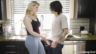 SPANKBANG GOLD - "It Could Just Be Our Little Secret" - Golden-haired Stepmilf Wants Stepson's Weenie