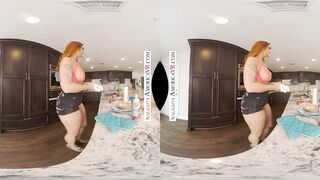 Naughty America - Your wife's friend, Siri Dahl fucks YOU in the kitchen!!