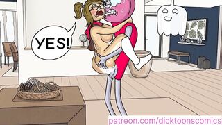 Everyone has screwed Eileen except Benson, This dude fucks her and cums inside. - regular show cartoon parody