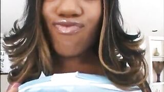 Charming Chocolate Chick Enjoys Ir Anal Bang and Eats Cum in the End