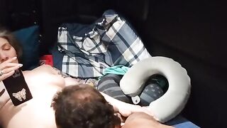 Satin Lady Gets Oral sex-job and More From Jrock as She Reads Her Erotic Book on Her Phone