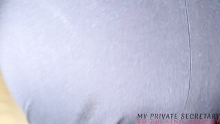 my private secretary with hawt nylon ass having sex with the office boss