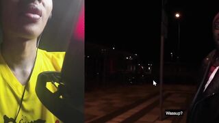 STEVEN SHAME, porn reaction to EMO cutie gets a wild interracial bang in the street