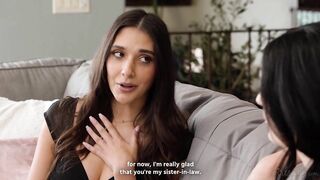 GIRLSWAY - Charlotte Sins Has Affair With Stepsister-In-Law Aria Sloane During the time that On Call With Her Wife