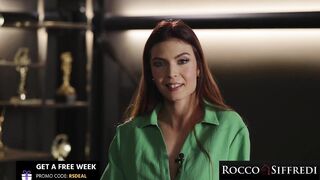 ROCCO SIFFREDI - Artsy Hottie Peachlollypop Gets Her Ass Drilled By Bosse's HUGE Cock