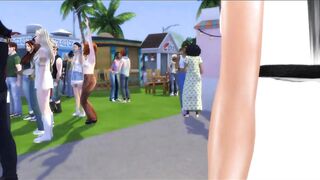 Big ass ebony MILF Cardi fucked at spring festival