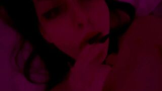 Amateur Couple Shares Close Passion with Red Lighting