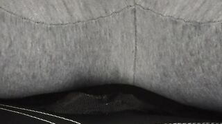 Masturbation In Sweats With Dildo On Mini Dong And Inside Boy Pussy, FTM Attempt To Squirt