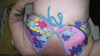 Lascivious MILF needs to learn how to deep throat but fucks just good