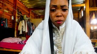 Big booty bride gets cold-feet on wedding day and JOI with guest...