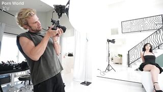 Slutty Model Asteria Jade Tempts Hung Photographer Into Slamming Her Holes On Set GP3432