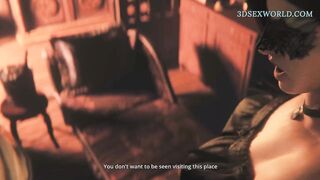 Rough Surprise for Yennerfer and Ciri ended with Cum Swallow (3D Comics)