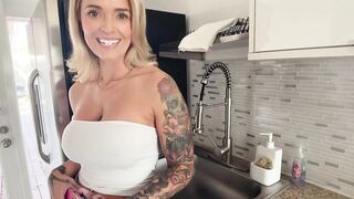 Step Mamma Makes A Deal For A Cream Pie - Alex Adams - Mandy FoXXX