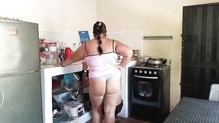 My dissolute neighbor comes home and we end up having astounding sex until he ejaculates all his hawt goo.