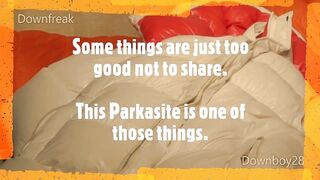 Red and White Parkasite the Music Movie scene