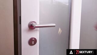 Angelika Grays Gets Double Teamed by Slutty Next-Door Couple
