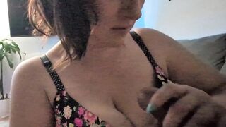 NikkiDs Plays With Her Huge Natural Titties