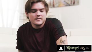 MILF Goes Braless And Bottomless Until Stepson Fucks Her