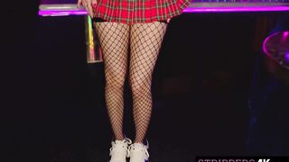 Petite Dancer Works High Roller's Pole
