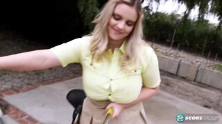 A angel and her bicycle