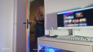 Stepsister's first Ever Blow job-sex & Hard Deepthroat with Stepbro