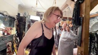 Lanitsa Bear gives a reward to Maid Jayne for all of her hard work cleaning.