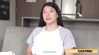 Giant Natural Melons Lalin beauty Throated DEEP By Biggest Jock POV