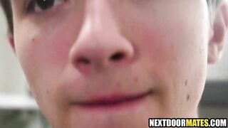 Excited Twink Seduce Stepdad's Colleague From Office