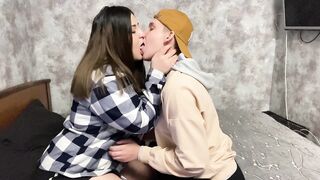 My girlfriend came angry and fucked my vagina first and then gave it to me in the mouth roughly