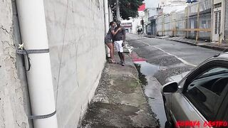 I gave a oral sex to a well-endowed black chap in the centre of the street while my husband filmed everything.