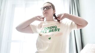 Daphne Kay Is Playing with Her Bushy Snatch