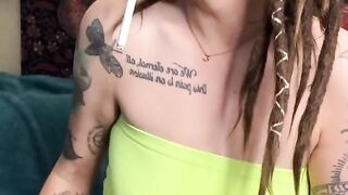 Smokin' MILF Masturbating Wearing Black Panties