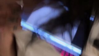 POV: sexy alt step-sister caught you jerking off and was drilled right away