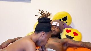 Funsize Ebony Gets Her Throat Banged And Pussy Pounded