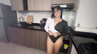 I went into my room to masturbate in front of her and ended up fucking.