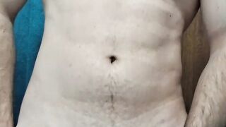 Hot chap rubs his big shlong until orgasm