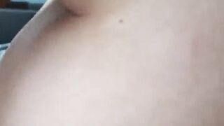 POV sexy Lalin gal milf swallows the milk