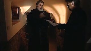 Shameless nun anal banged in her abbey