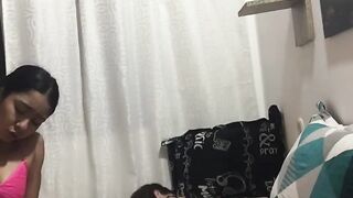 three SEXY LATINAS SHOW OFF THEIR TITS AND TWATS