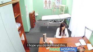 FakeHospital Hot graduate gets licked and fucked on doctors desk for a job