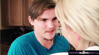 MAMA BLOWS ALMOST ALL AWESOME - Hot MILF Adira Allure Rewards Cleaner With BJ