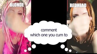 Comment which one made you cum golden-haired or redhead straight version