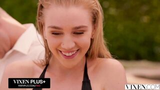 VIXEN Busty Blonde Kendra Cheats With Her Boss