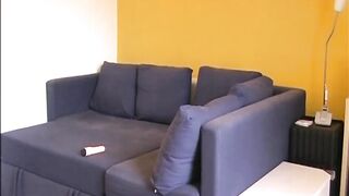 Hawt amateur golden-haired playgirl pussy screwing in masked in dogging position...cum in mouth