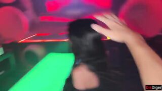 Lewd Girl Takes my hand in a nightclub and leads me to the Public Shitter for Anal Sex