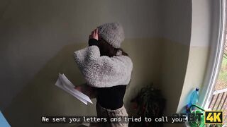 DEBT4k. She just wanted to Pay off her Debts with her Mouth and Cunt