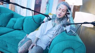 I talk about K - Kindness - ASMR podcast SFW talking punk slender gal dreadlocks tattoo model inked angel