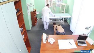 Fake Hospital - 18yo Patient Implores Doctor for Creampie Exam
