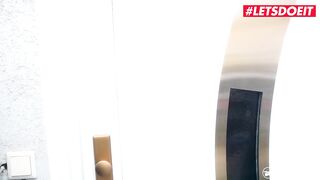 LETSDOEIT - Redhead Rasta German Angel Fucked In The Washroom By Step Daddy